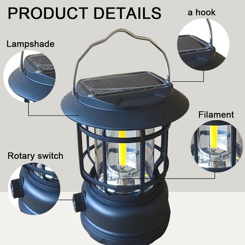 Rechargeable Solar Camping lantern 🏮