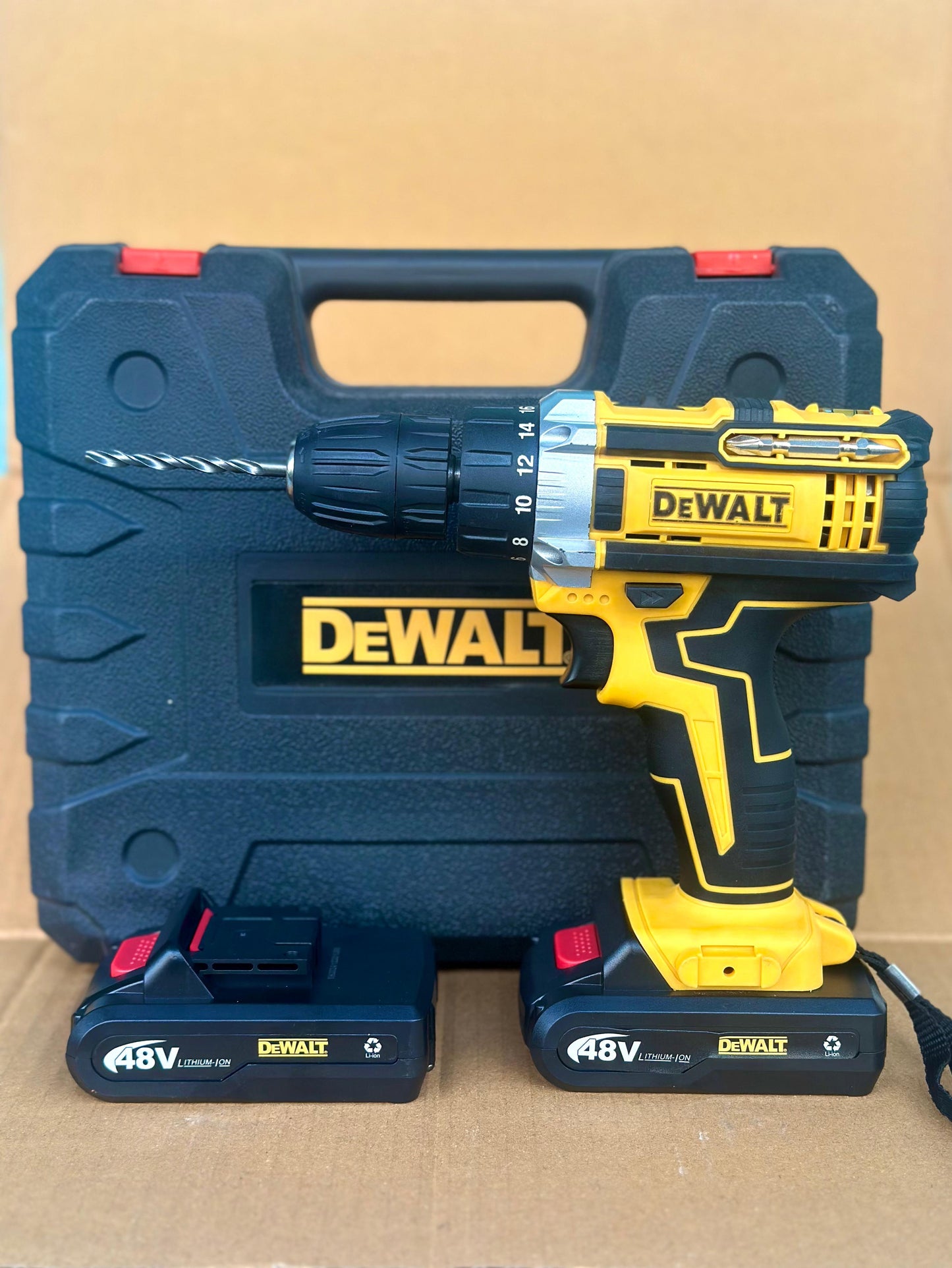DEWALT 30-Piece Cordless Drill Set – Powerful Rechargeable Driver Kit with Dual Batteries & Bits for Home and Professional Use