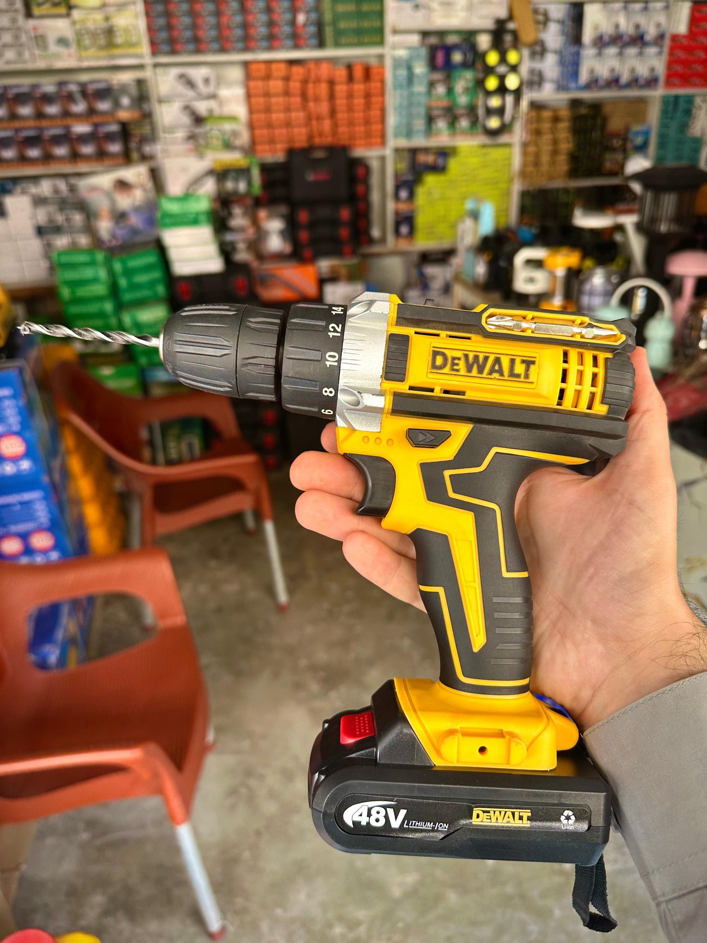 DEWALT 30-Piece Cordless Drill Set – Powerful Rechargeable Driver Kit with Dual Batteries & Bits for Home and Professional Use